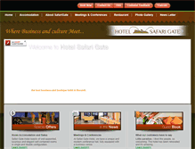 Tablet Screenshot of hotelsafarigate.com